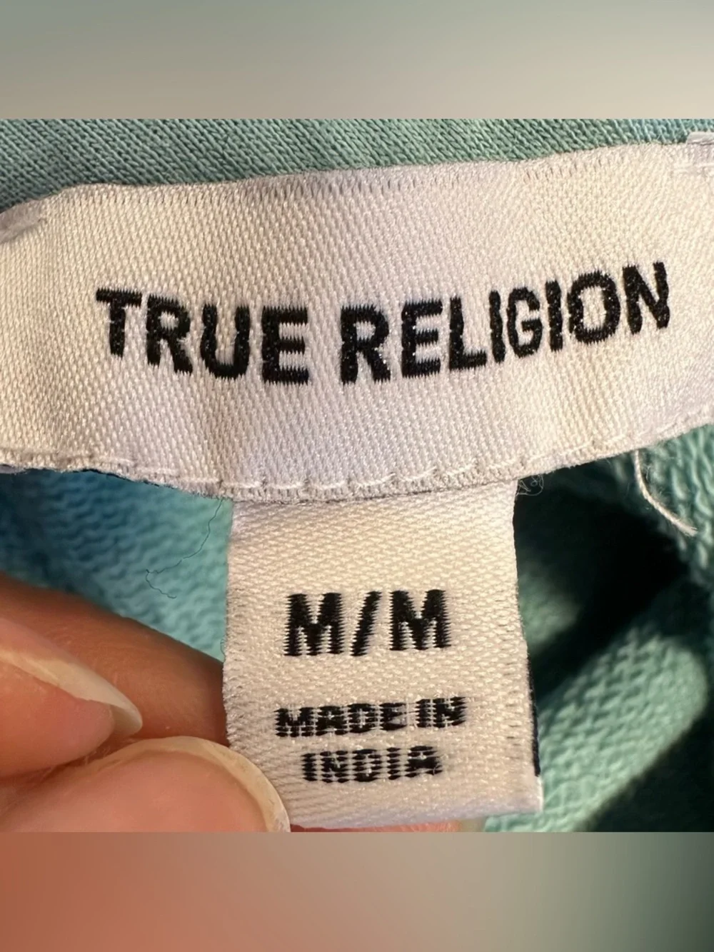 True Religion Men's Color Blocked Pullover Hoodie Size M